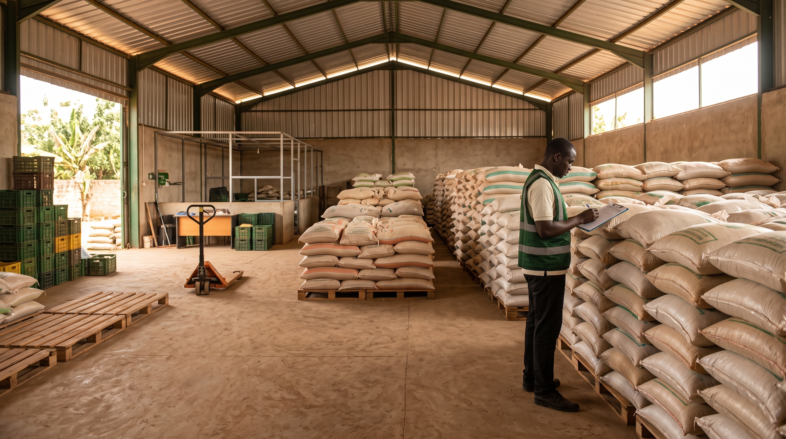 Entrepôt de stockage agricole sécurisé SLAC SARL