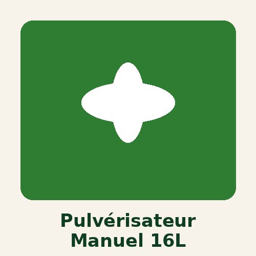 Pulvérisateur Manuel 16L SLAC SARL